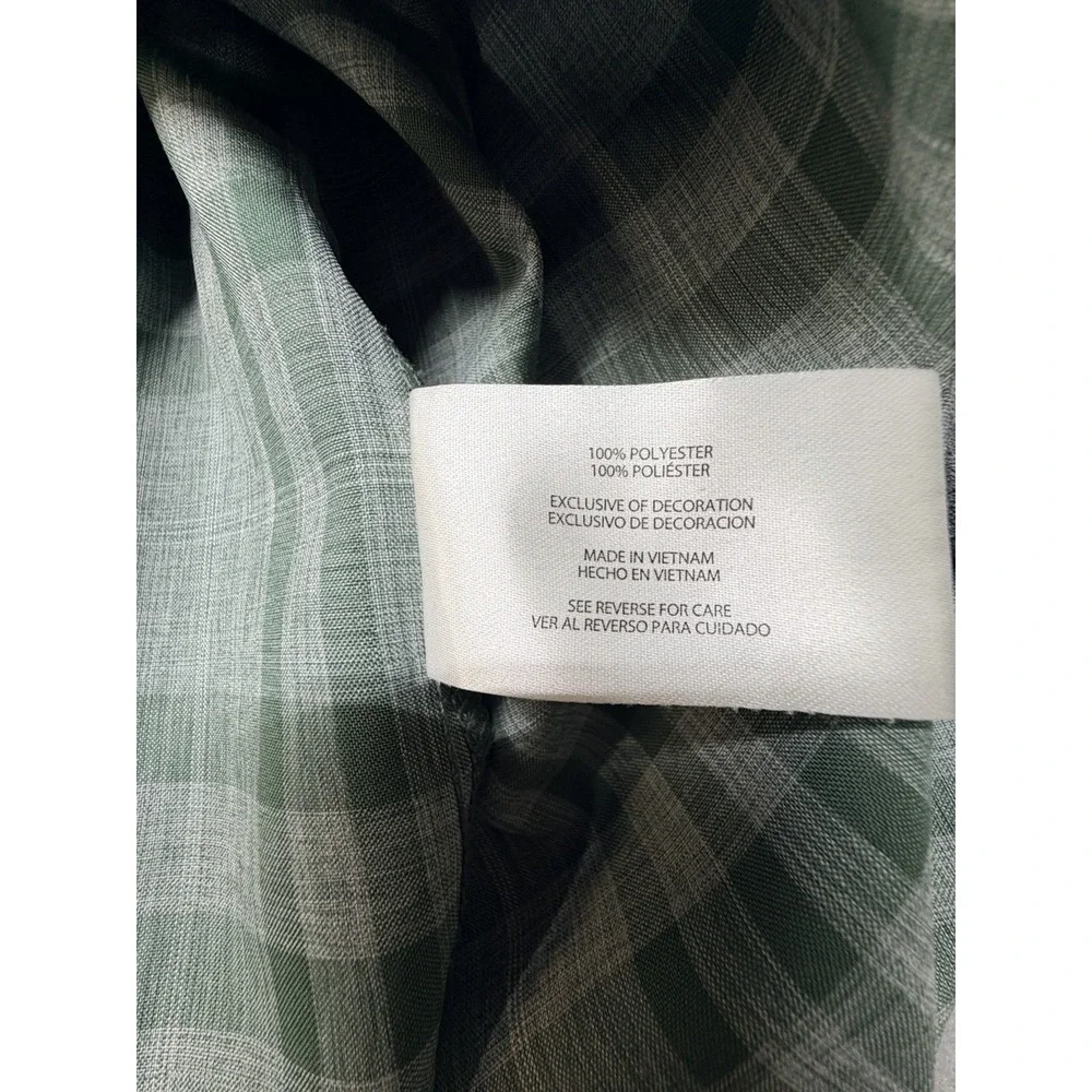 Orvis Shirt Mens XXL Green Plaid Button Up Short Sleeve Casual Outdoor‎
